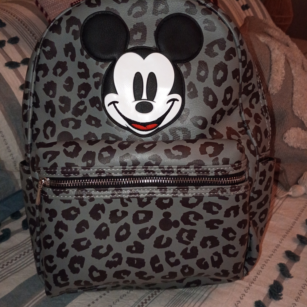 Mickey Mouse Leopard Print Backpack - image 1